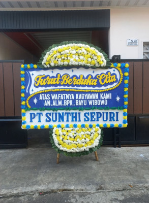 Papan Bunga Duka di Mantup